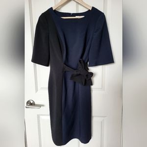 Size 6 sheath contrast block dress